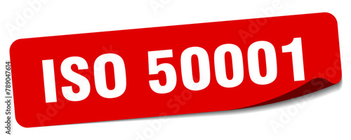 iso 50001 sticker. iso 50001 label