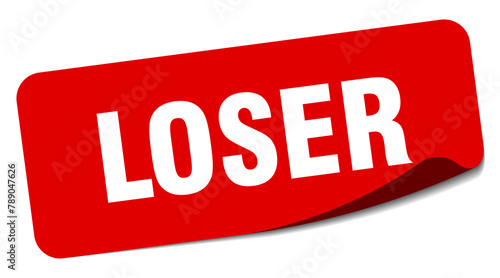 loser sticker. loser label