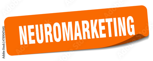 neuromarketing sticker. neuromarketing label