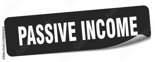 passive income sticker. passive income label