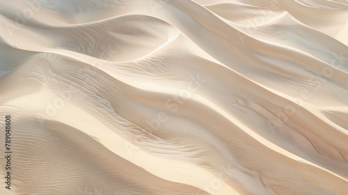 Serene Desert Sands: Textured Dunes Under Soft Light photo