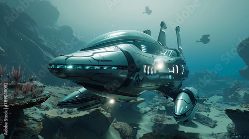 Futuristic underwater exploration adventure © Salman
