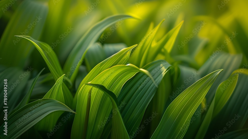 Obraz premium False Hellebore Leaves : Generative AI