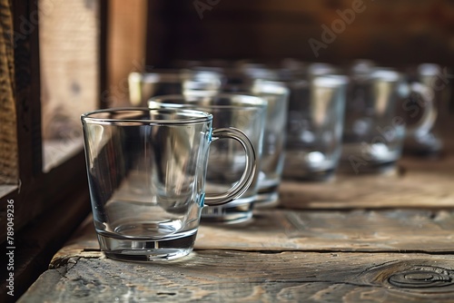 glass cup or set of glass cup on the background. glass cup or set of glass cup on the background .