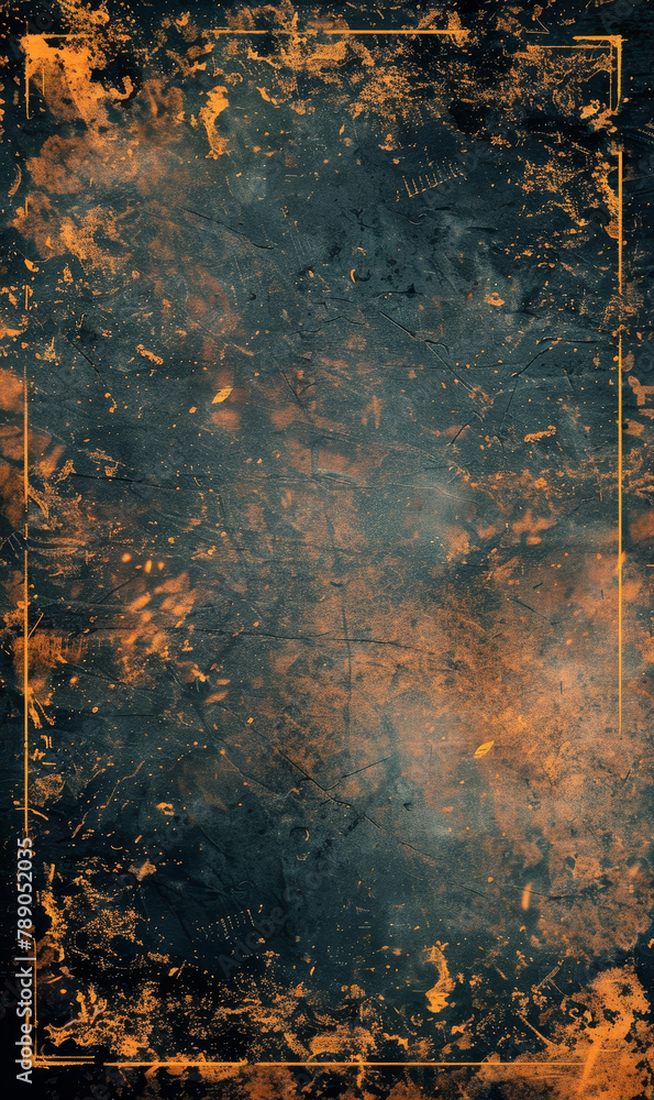 Naklejka premium Dark monochrome background with a pattern of harsh scratches.