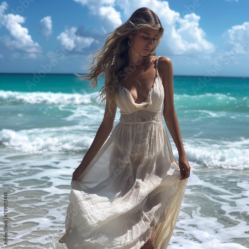 Flowing maxi dresses for beach outings
