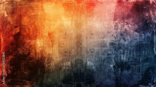 Vibrant abstract texture with contrasting blue and red hues.