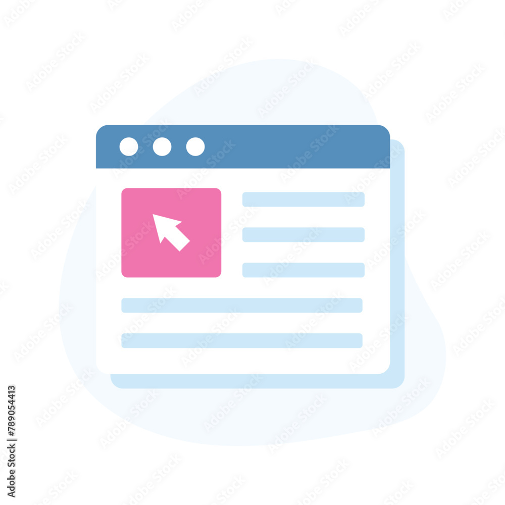 Download this beautifully designed icon of a webpage, Designed in trendy style Download this beautifully designed icon of a webpage, Designed in trendy style