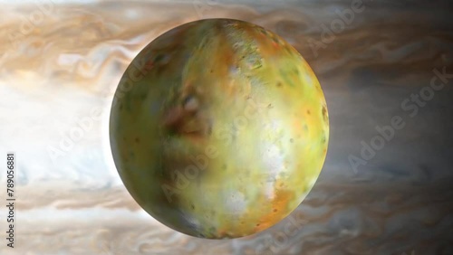 IO. The moon of Jupiter 4k photo