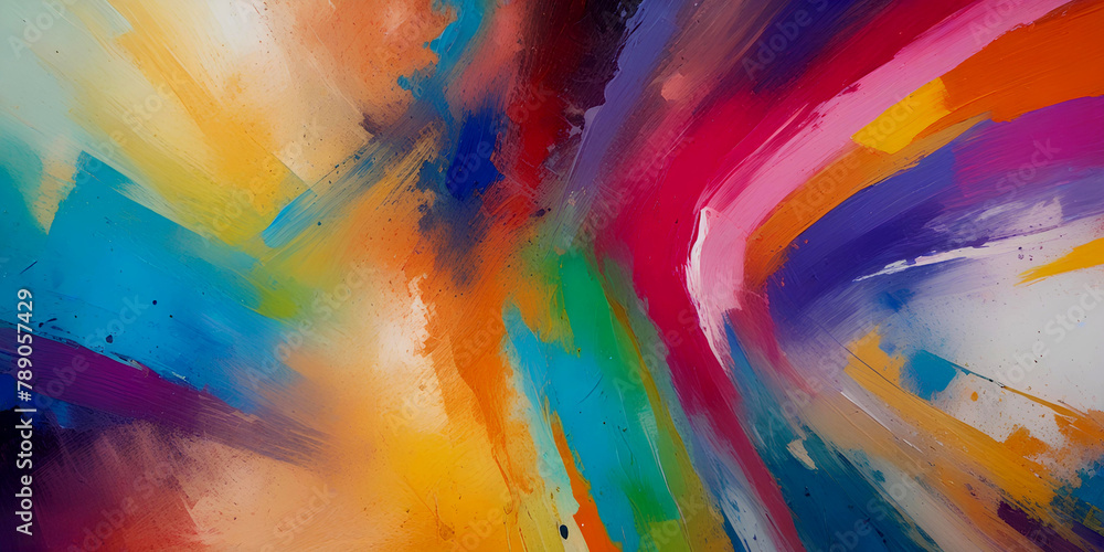 Colorful abstract painted background. Modern art. Close-up.