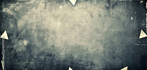 Dark blue grunge background with a pattern of faded triangles.