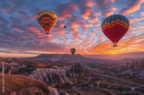 Dreamy Skies: Hot Air Balloons Dance Over Cappadocia's Enchanting Landscape