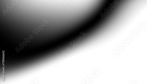 Blurred transparent gradient background. Elegant black wavy line on Transparent png overlay background (ID: 789066642)