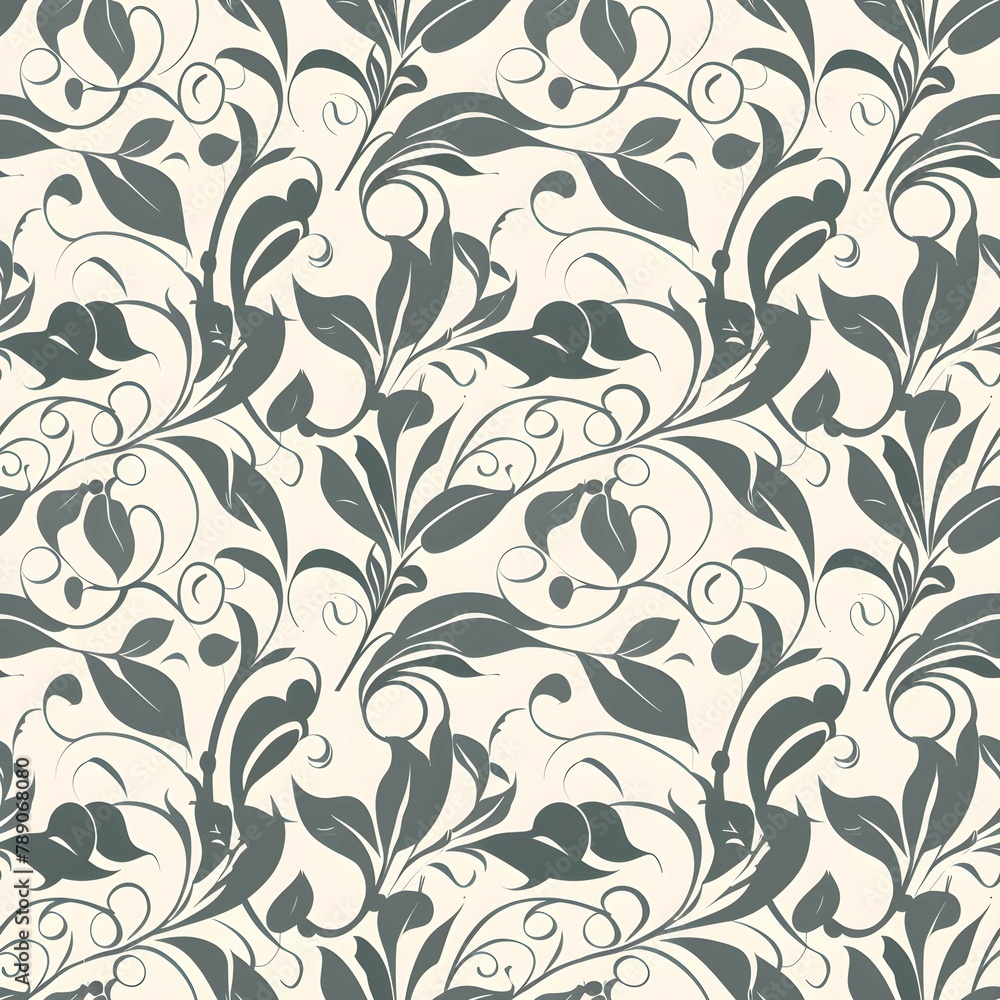 Background of floral pattern vector