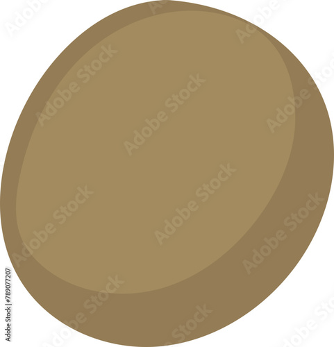 Kiwi cartoon illustration on transparent background.
