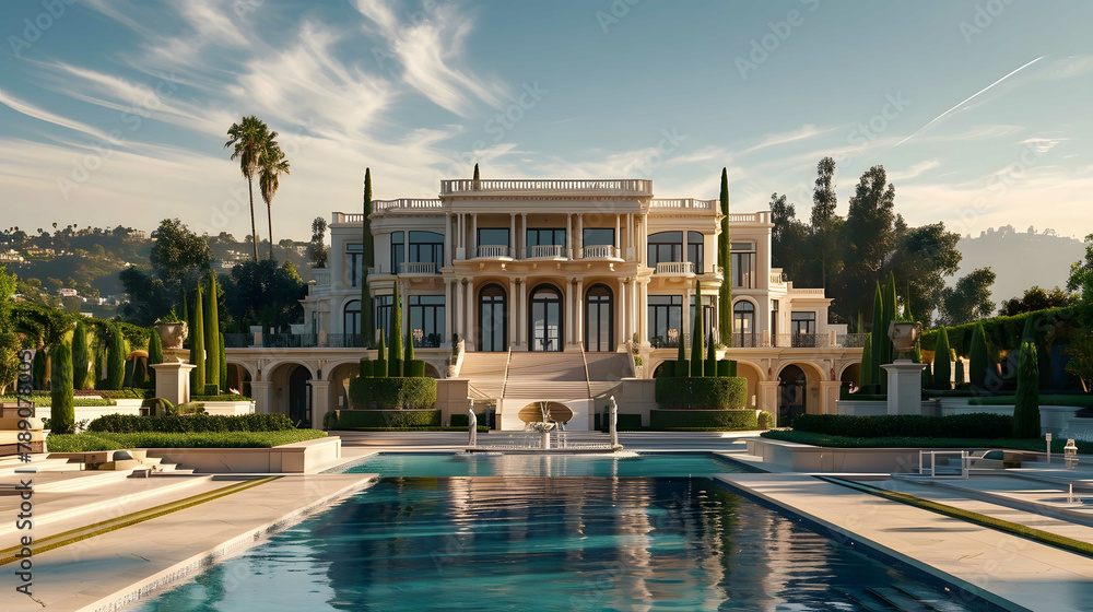 Luxury Mansion in Beverly Hills California, Visualized through real source.