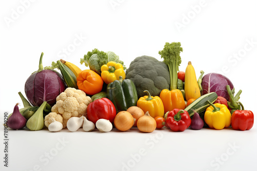 Vegetables with white background. Topics related to vegetables. Vegetables sale. To eat fruits. Vegetables news. Image for graphic designer. Image for advertising.