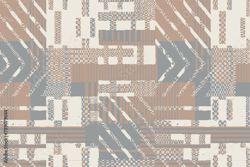 modern unique trendy boho canvas textures earth natural colors patterns with stripes textural, motifs watercolor line geometric art pattern design 
