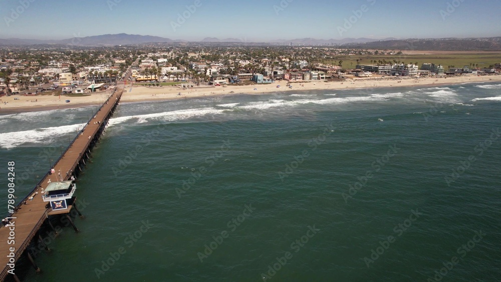 Aerial view of Imperial Beach, San Diego, California.