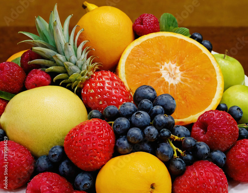 fruits on a plate