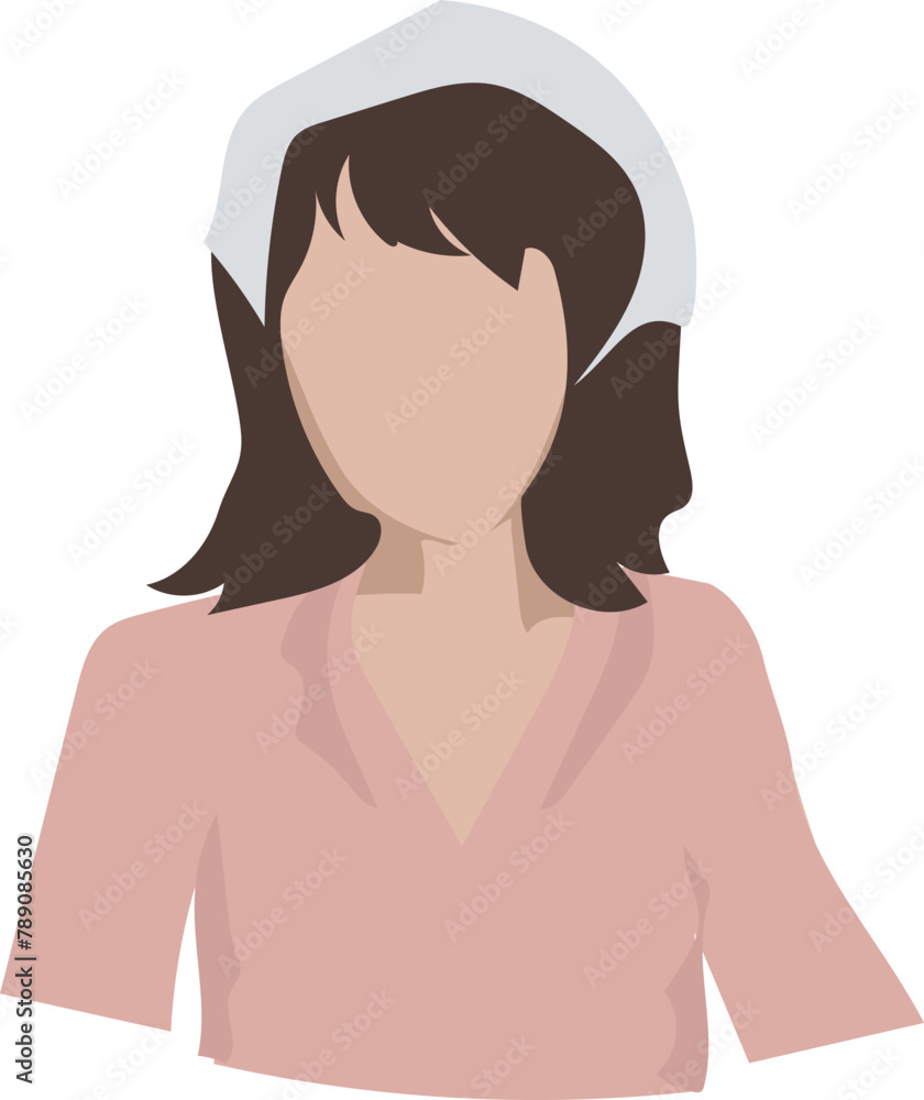 Abstract woman art illustration on transparent background.
Abstract woman art illustration on transparent background.