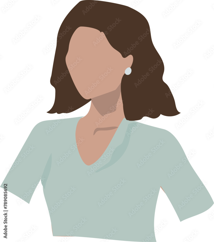 Abstract woman art illustration on transparent background.
Abstract woman art illustration on transparent background.