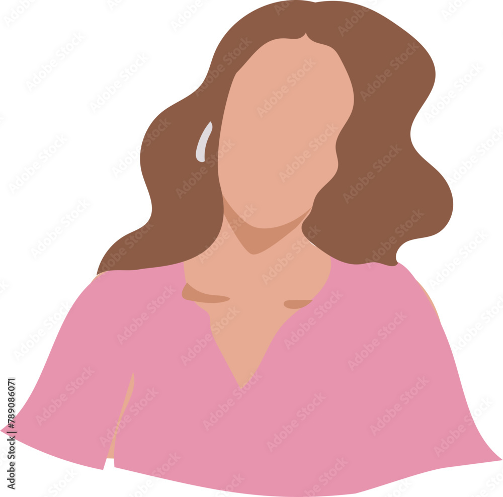 Abstract woman art illustration on transparent background.
Abstract woman art illustration on transparent background.