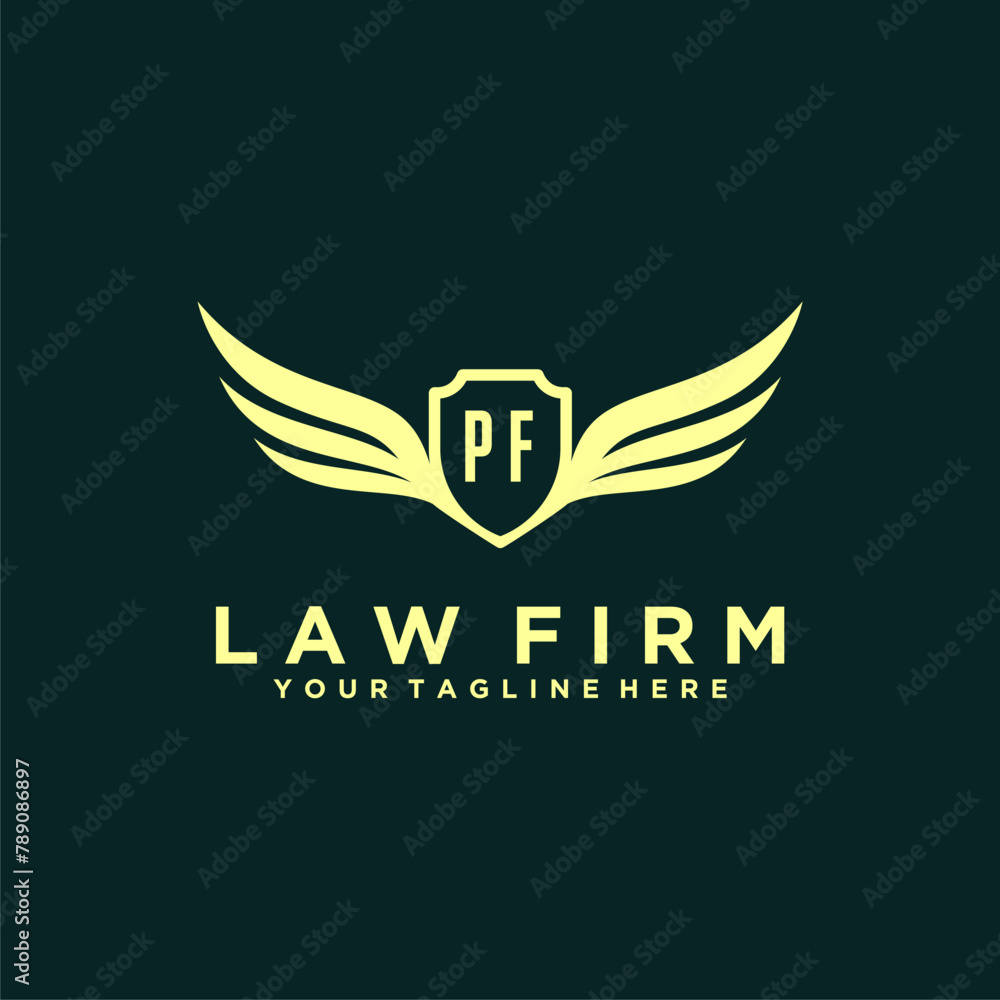 PF initials design modern legal attorney law firm lawyer advocate consultancy business logo vector PF initials design modern legal attorney law firm lawyer advocate consultancy business logo vector