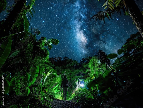 Jungle Journey  Moonlit Paths and Whispering Leaves