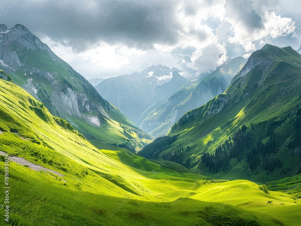 Obraz premium High up in the mountains