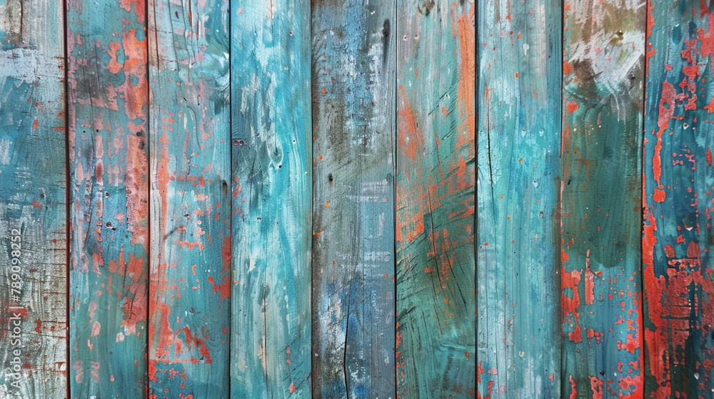 Grungy painted wood texture as background