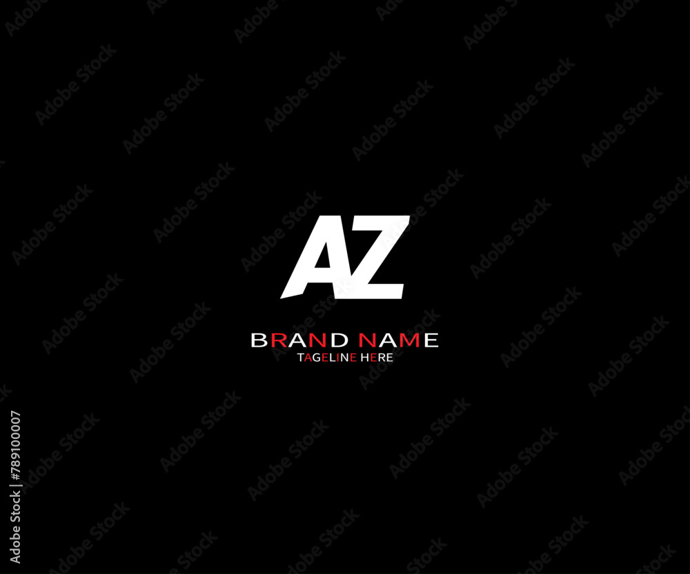 AZ Letter Initial Logo Design Template Vector Illustration AZ Letter Initial Logo Design Template Vector Illustration