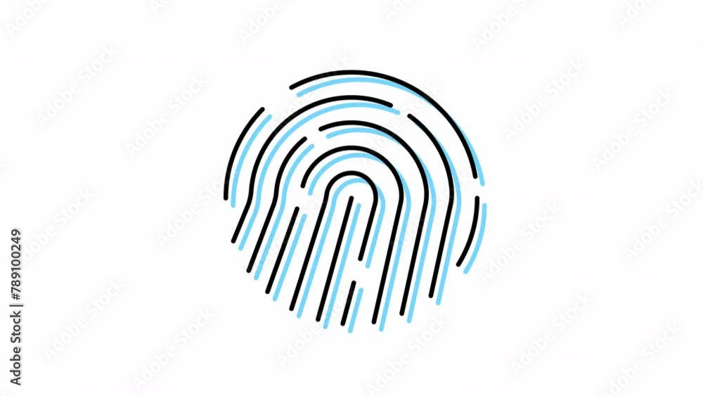 Animation of fingerprint icon. cyber security icon with alpha channel
Animation of fingerprint icon. cyber security icon with alpha channel
