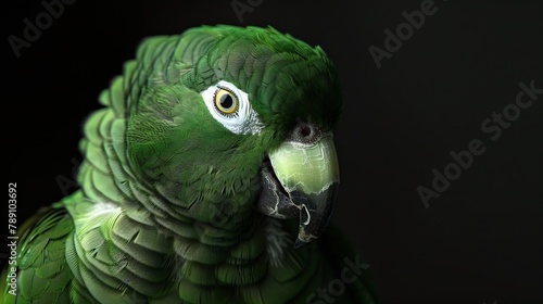 Parrot in the wild Beautiful extreme closeup Brazil : Generative AI photo