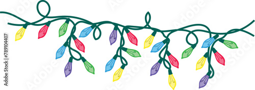 Wallpaper Mural Christmas decoration light cartoon on a transparent background. Torontodigital.ca