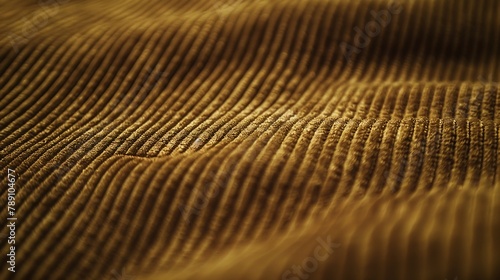 Texture background of velours khaki fabric Upholstery velveteen texture fabric corduroy furniture textile material design interior decor Ridge fabric texture close up backdrop wallpape : Generative AI