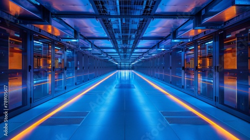 Futuristic Sci-Fi Server Room