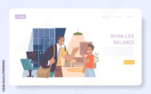 Work-Life Balance concept.