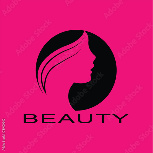 Beauty salon logo, health industry, makeup artist