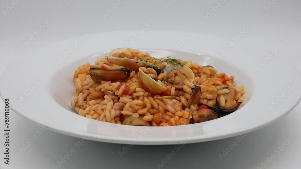 Delicious Italian seafood risotto (Risotto ai frutti di mare) Delicious Italian seafood risotto (Risotto ai frutti di mare)