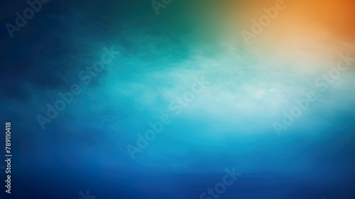 a blue orange and green background