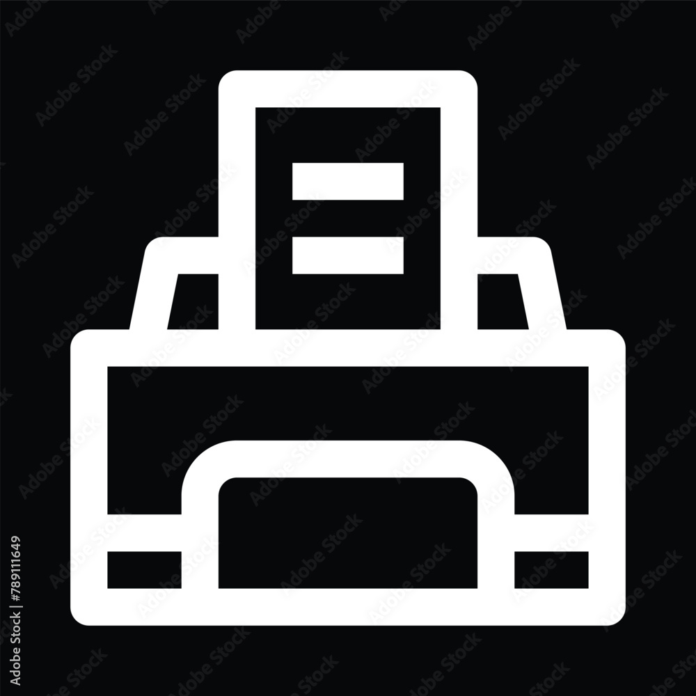 printer icon vector outline design printer icon vector outline design