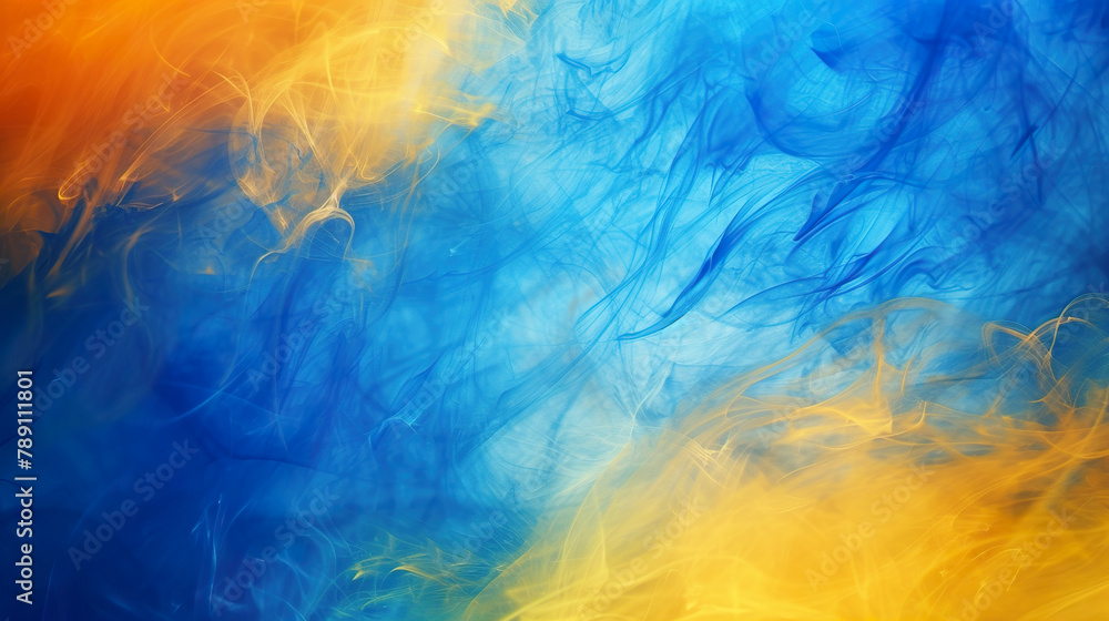Fototapeta premium perfect blue yellow and orange background