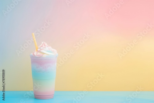 Pastel Rainbow Smoothie A Creative and Attractive Wallpaper Concept