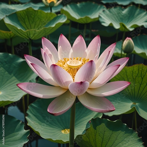 pink water lily