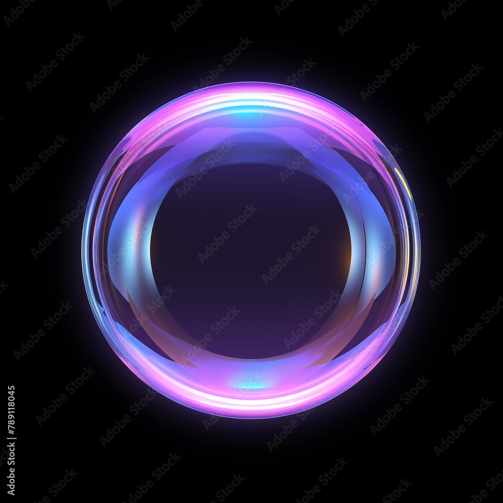 circle shape, crystal clear, glass look, little bit purple shades, black background сreated with Generative Ai circle shape, crystal clear, glass look, little bit purple shades, black background сreated with Generative Ai