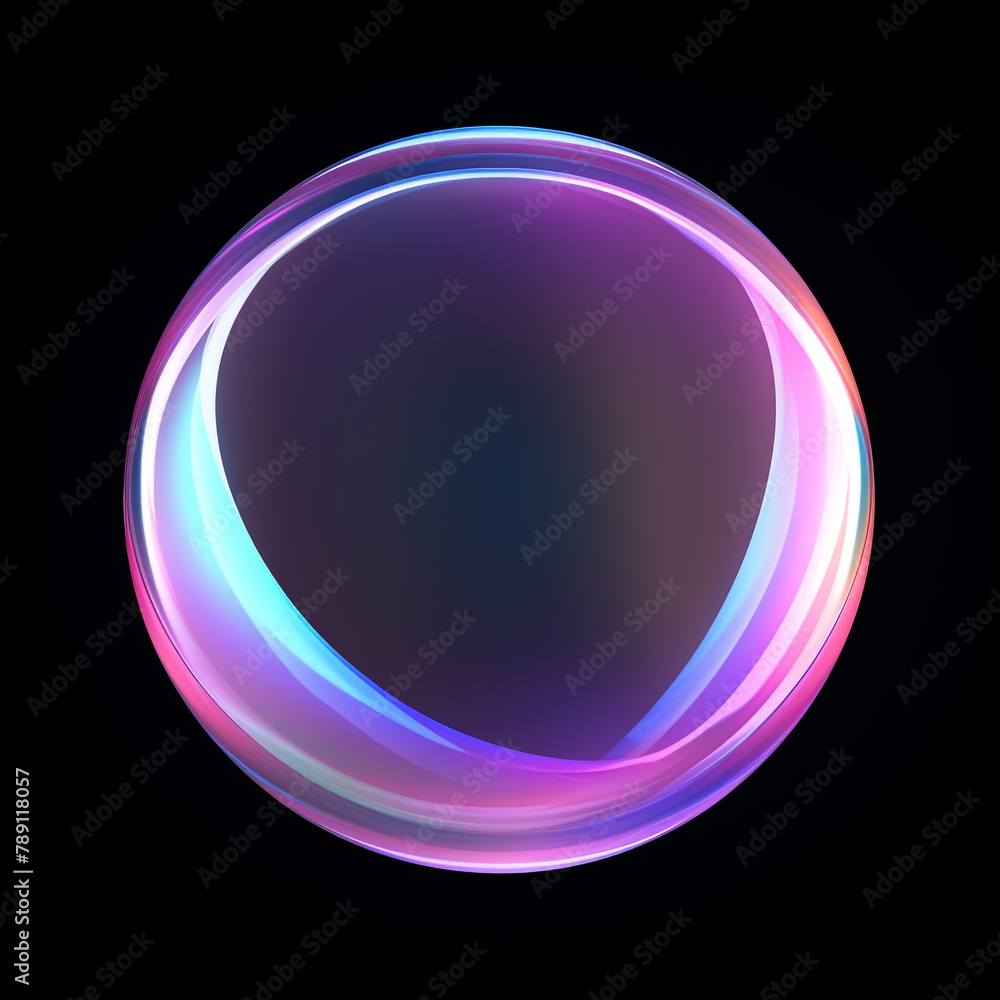 circle shape, crystal clear, glass look, little bit purple shades, black background сreated with Generative Ai circle shape, crystal clear, glass look, little bit purple shades, black background сreated with Generative Ai