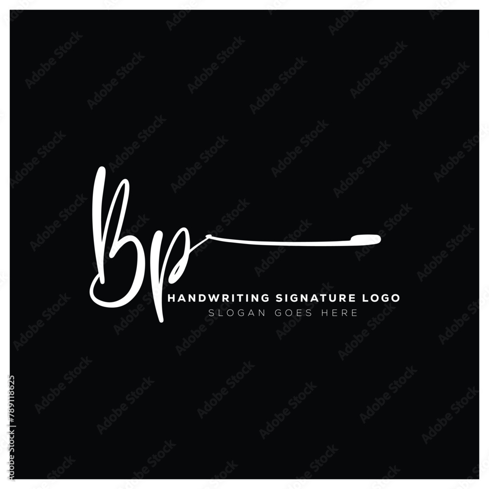 BP initials Handwriting signature logo. BP Hand drawn Calligraphy lettering Vector. BP letter real estate, beauty, photography letter logo design. BP initials Handwriting signature logo. BP Hand drawn Calligraphy lettering Vector. BP letter real estate, beauty, photography letter logo design.