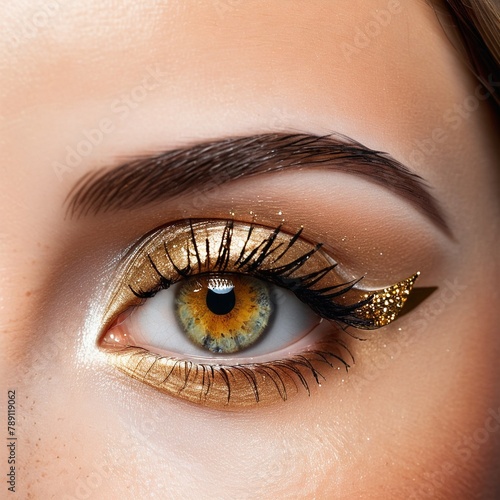 A beautiful eye with perfect makeup
