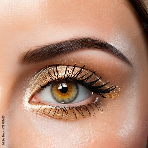 A beautiful eye with perfect makeup
